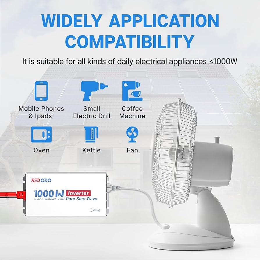 Amazon.com: Redodo Pure Sine Wave Inverter 1000W Convert DC